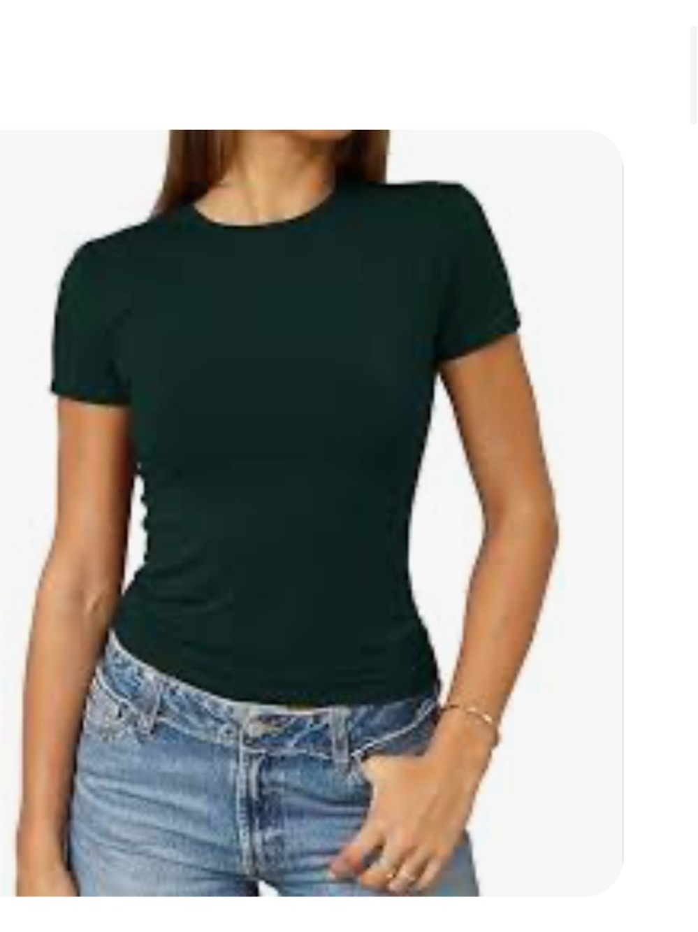 A new day black stretch t shirt new